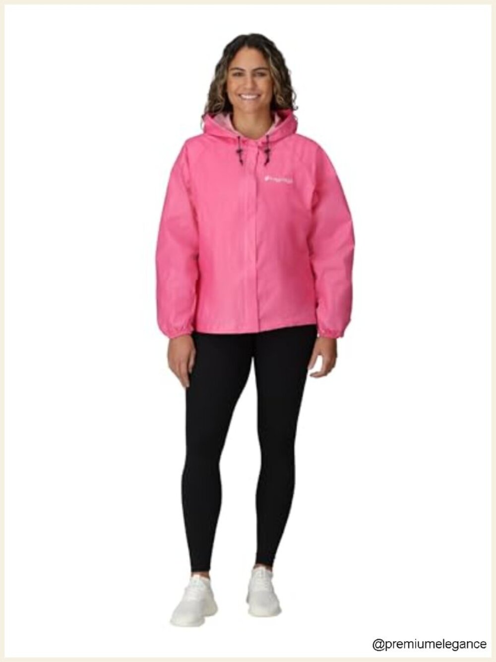 Waterproof Breathable Rain Jacket with Adjustable Hood